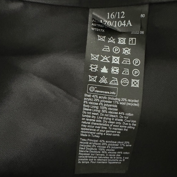 All Saints Astrid Double Breasted Check Jacket - Picture 10 of 16